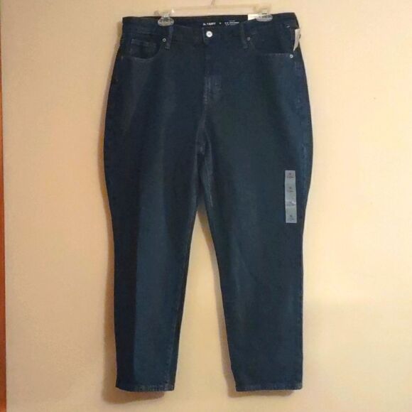 New Old Navy Size 16 O.G. High Rise Straight Leg Secret Slim Pockets Ankle Jeans - Picture 1 of 7